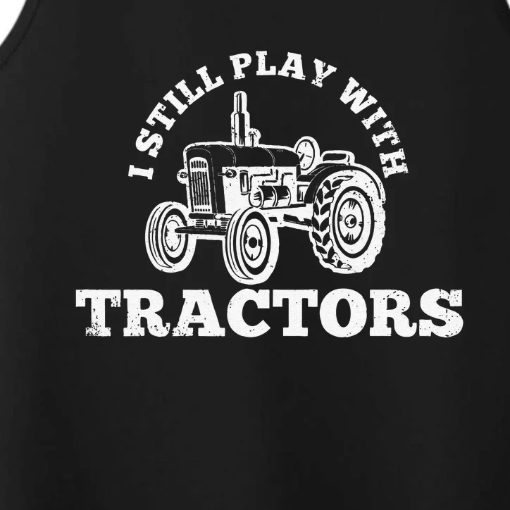 I Don't Snore I Dream I'm A Tractor Funny Farmer Performance Tank