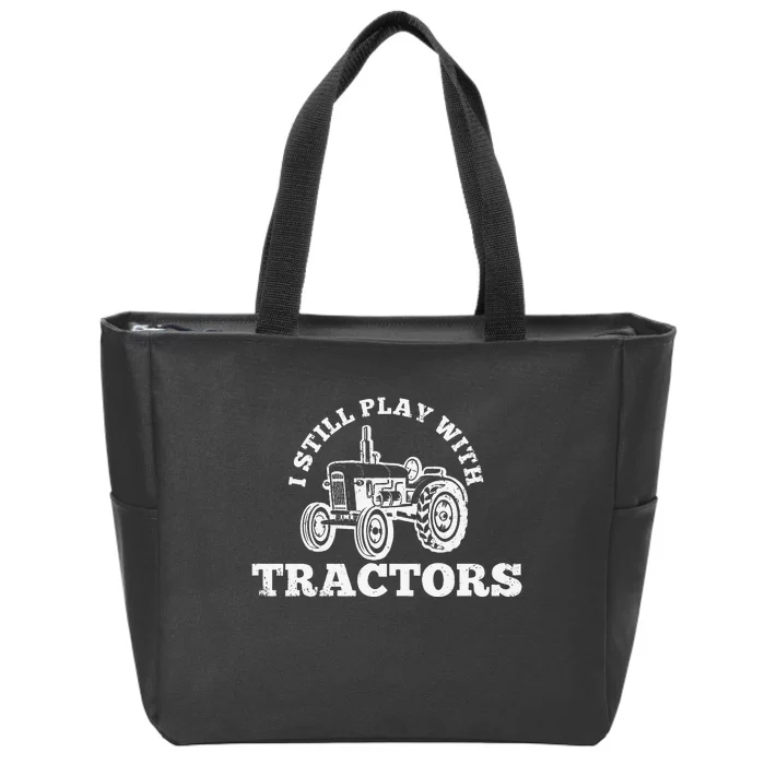 I Don't Snore I Dream I'm A Tractor Funny Farmer Zip Tote Bag