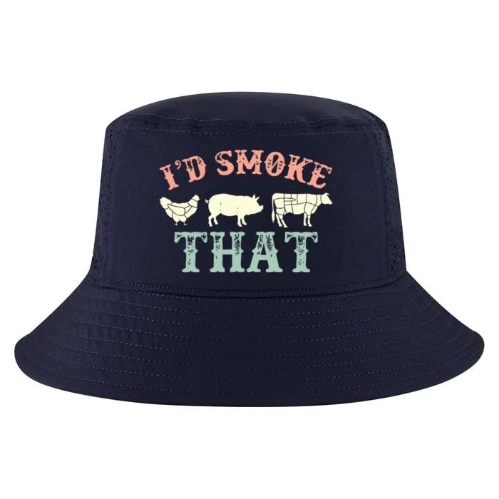 I D Smoke That Grilling Barbeque BBQ Cool Comfort Performance Bucket Hat