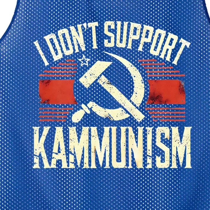 I DonT Support Kammunism Anti Democrat Mesh Reversible Basketball Jersey Tank