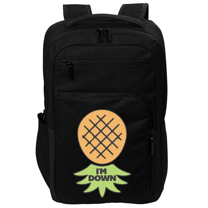 I'm Down Swinger Upside Down Pineapple Gift Impact Tech Backpack