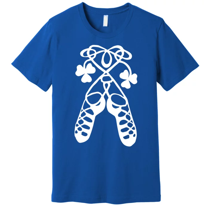 Irish Dance Soft Shoes Ghillies Lucky Feis Gift Premium T-Shirt