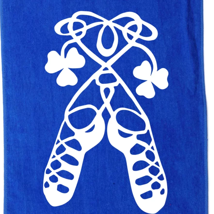 Irish Dance Soft Shoes Ghillies Lucky Feis Gift Platinum Collection Golf Towel