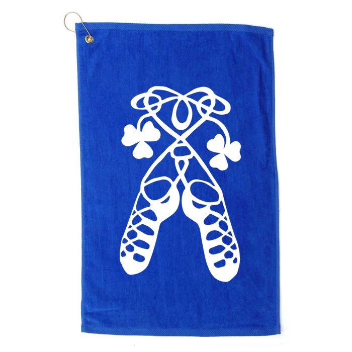 Irish Dance Soft Shoes Ghillies Lucky Feis Gift Platinum Collection Golf Towel