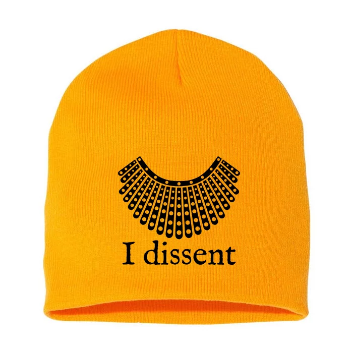 I Dissent Shirt I Dissent Collar RBG For Women I Dissent Short Acrylic Beanie