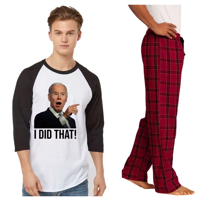 I Did That Funny Joe Biden Raglan Sleeve Pajama Set