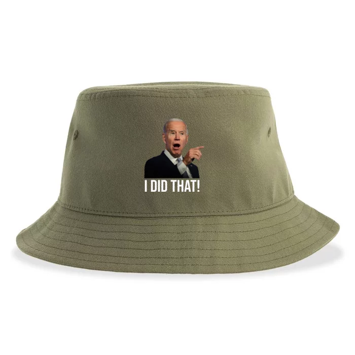 I Did That Funny Joe Biden Sustainable Bucket Hat