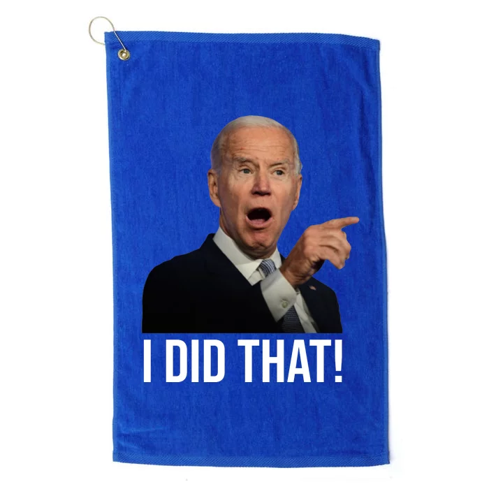 I Did That Funny Joe Biden Platinum Collection Golf Towel