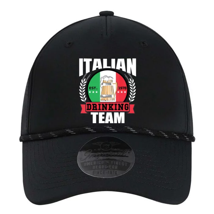 Italian Drinking Team Funny Italy Flag Beer Party Gift Idea Performance The Dyno Cap