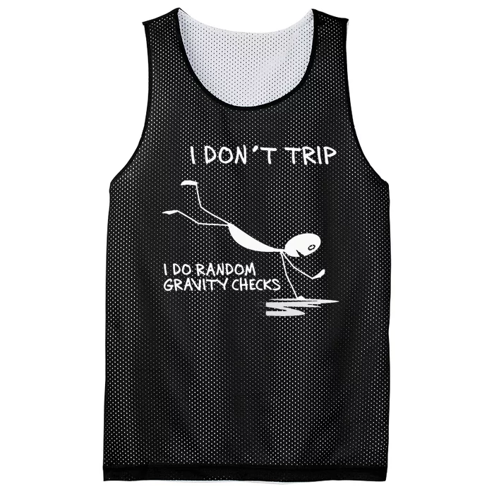 I DonT Trip I Do Random Gravity Checks Funny Saying Mesh Reversible Basketball Jersey Tank