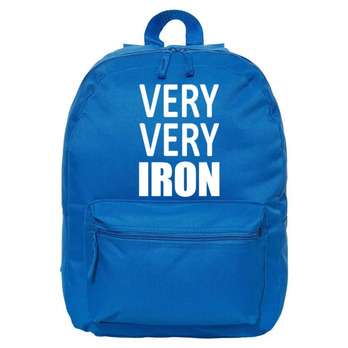 Iron Daddy Triathlon Dad Support Father Funny Gift 16 in Basic Backpack