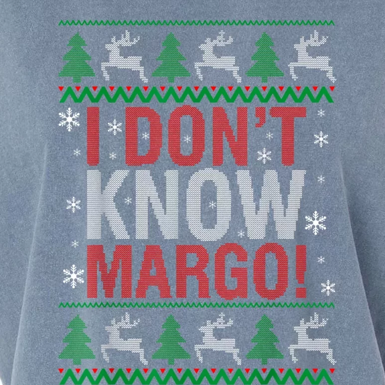 I Don T Know Margo Funny Christmas Vacation Garment-Dyed Women's Muscle Tee