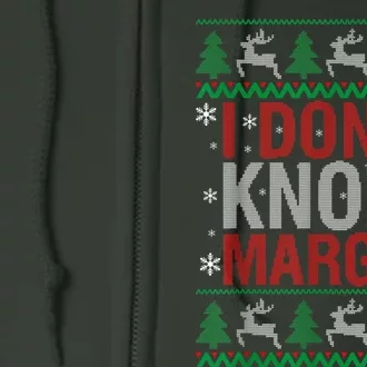 I Don T Know Margo Funny Christmas Vacation Full Zip Hoodie