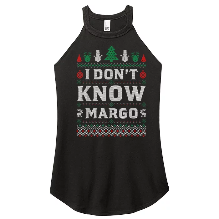 I Don T Know Margo Funny Christmas Gift Vacation Women’s Perfect Tri Rocker Tank