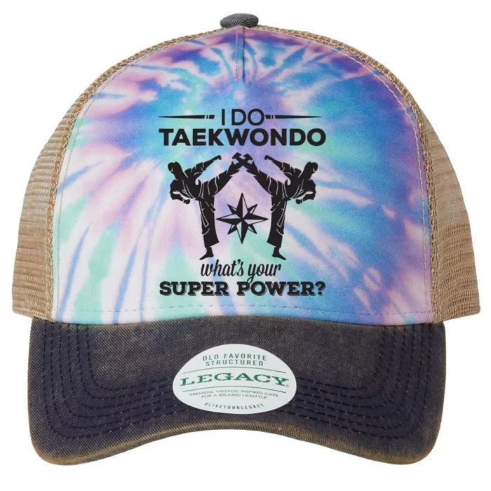 I Do Tae Kwon Do Super Power Taekwondo Legacy Tie Dye Trucker Hat