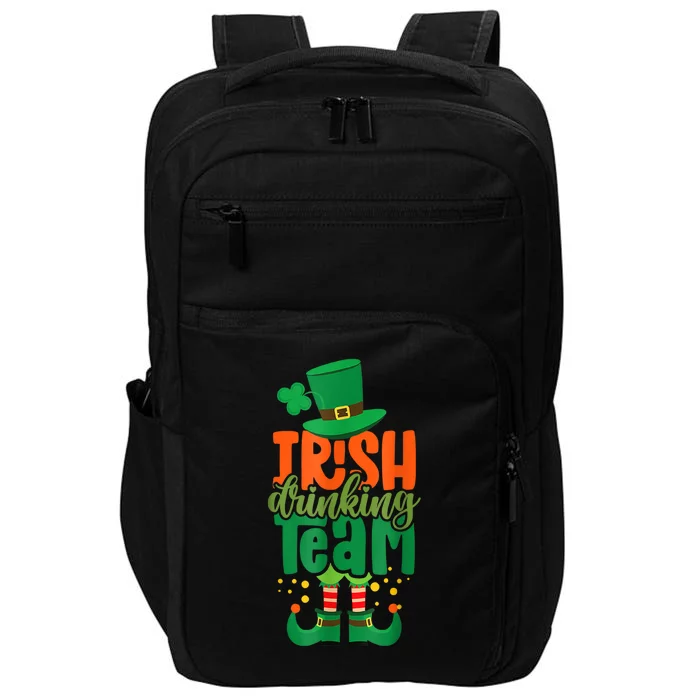 Irish Drinking Team St Patricks Day Funny Leprechaun Beer Impact Tech Backpack