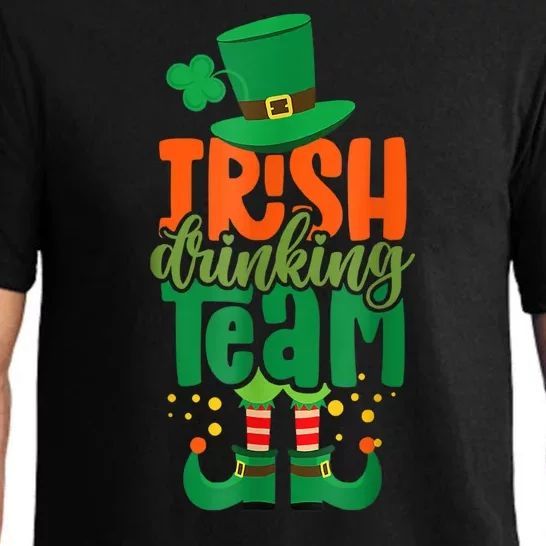 Irish Drinking Team St Patricks Day Funny Leprechaun Beer Pajama Set