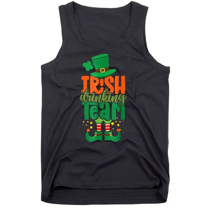 Irish Drinking Team St Patricks Day Funny Leprechaun Beer Tank Top