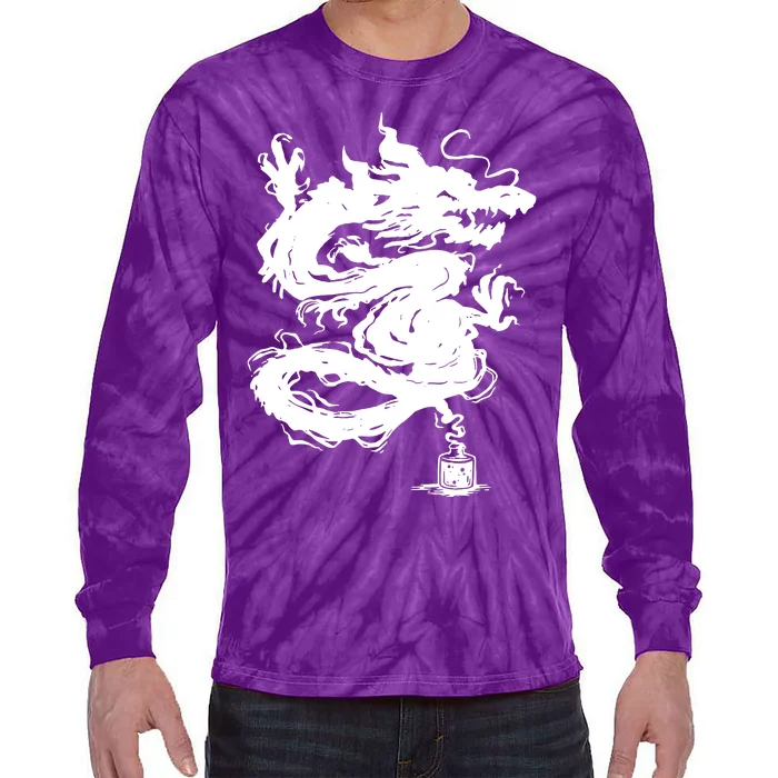 Ink Dragon Tattoo Tie-Dye Long Sleeve Shirt