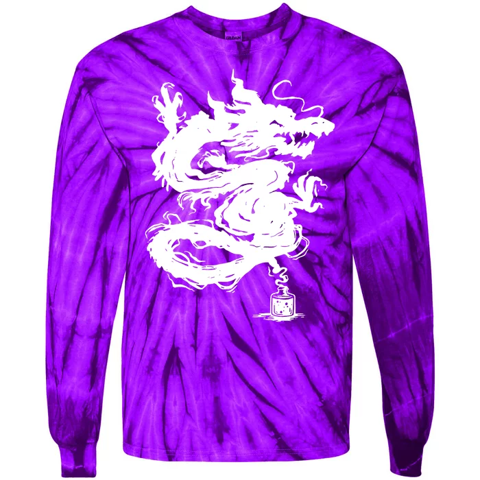 Ink Dragon Tattoo Tie-Dye Long Sleeve Shirt