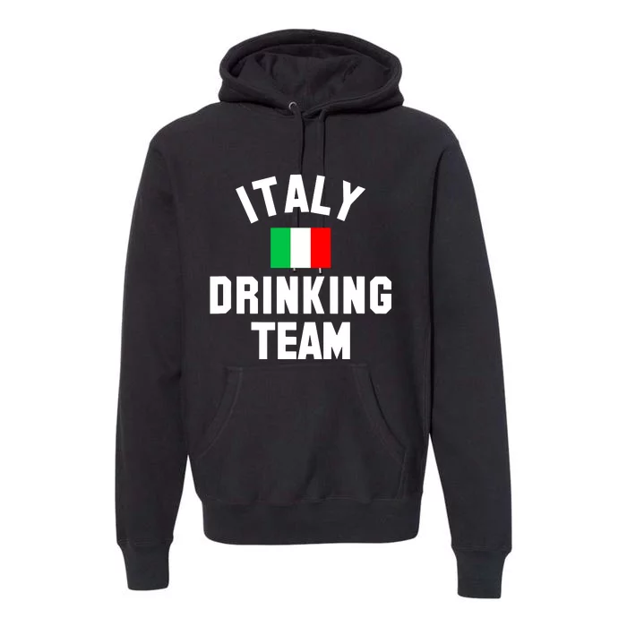 Italy Drinking Team Shirt For Italy Beer Festivals Premium Hoodie