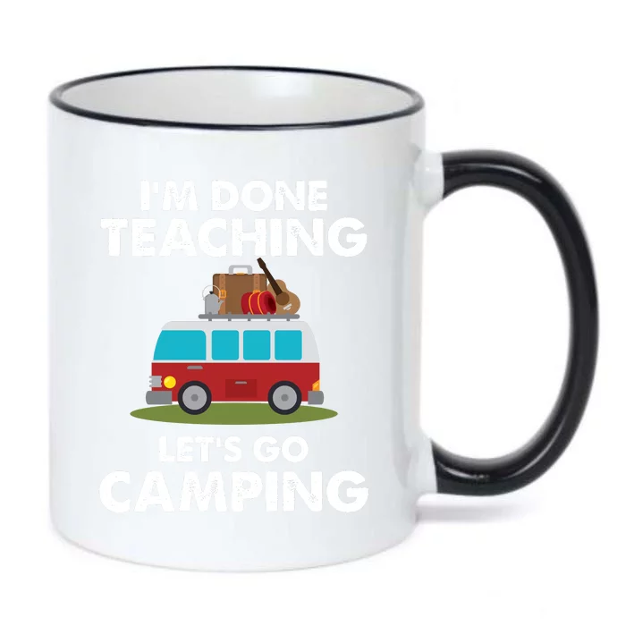 Im Don Teaching Lets Go Camping Black Color Changing Mug