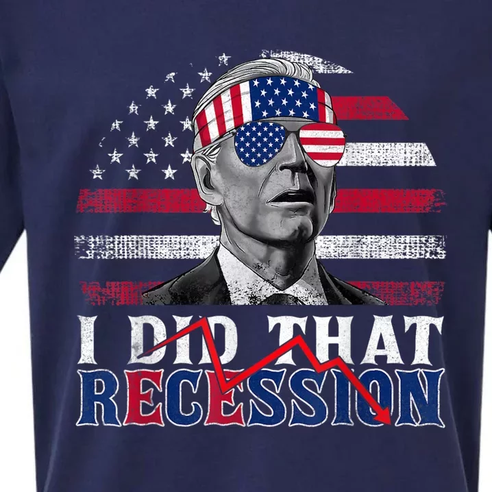 I Did That Biden Recession Funny Anti Biden Sueded Cloud Jersey T-Shirt