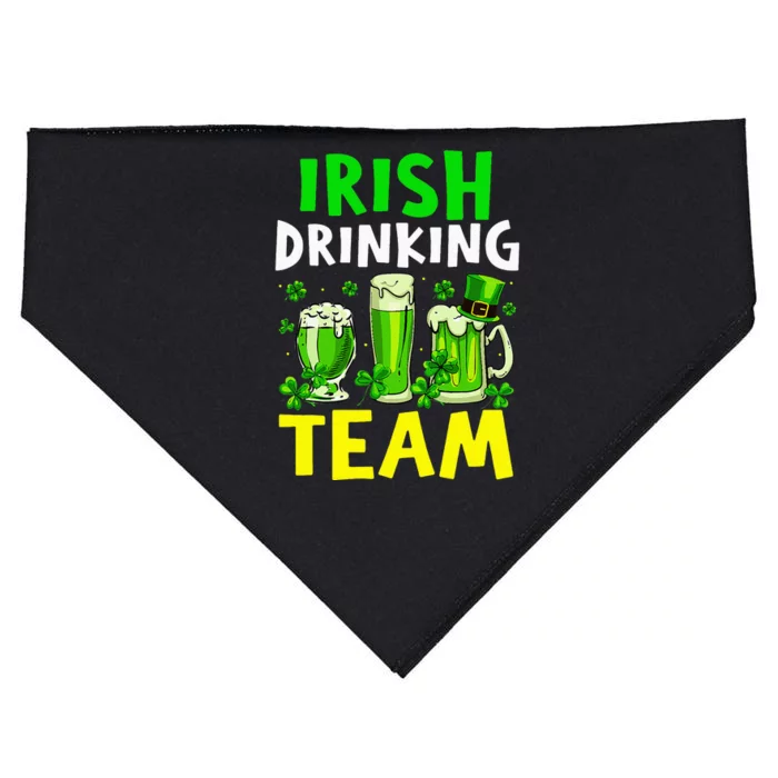 Irish Drinking Team Beer Day Happy Saint Patrick day USA-Made Doggie Bandana