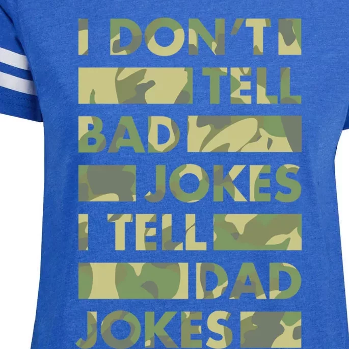 I DonT Tell Bad Jokes I Tell Dad Jokes Gift Enza Ladies Jersey Football T-Shirt