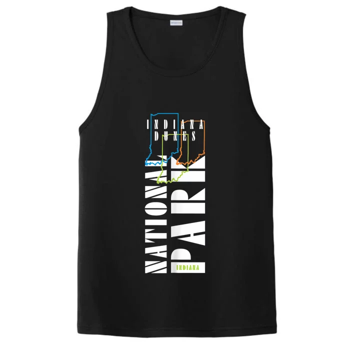 Indiana Dunes Us National Park Nature Lover Hiking Souvenir Great Gift Performance Tank