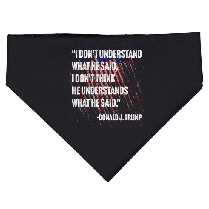 I DonT Understand What He Said USA-Made Doggie Bandana