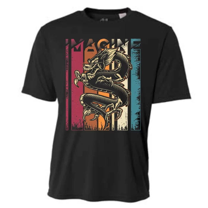 Imagine Dragon Vintage Cool Art Cooling Performance Crew T-Shirt