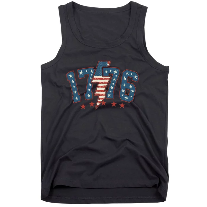 Independence Day Vintage 1776 America Happy 4th Of July Tank Top