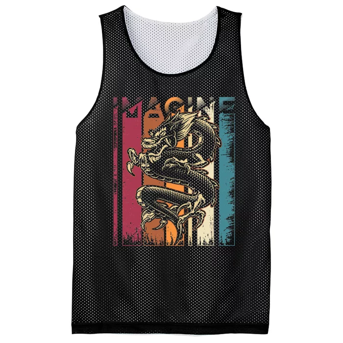 Imagine D.R.A.G.O.N. Vintage Cool Mesh Reversible Basketball Jersey Tank