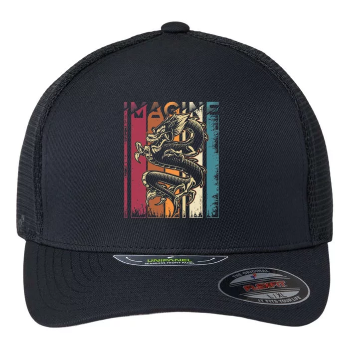 Imagine Dragon Vintage Cool Flexfit Unipanel Trucker Cap