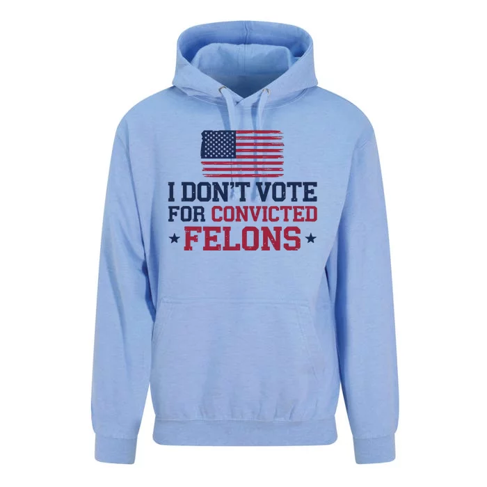 I DonT Vote For Convicted Felons Antitrump Unisex Surf Hoodie