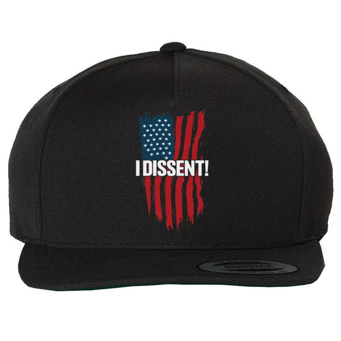 I Dissent Vote Blue Save Democracy 2024 Wool Snapback Cap