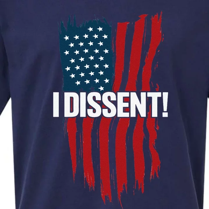 I Dissent! Vote Blue To Save Democracy Fight Facism Flag Sueded Cloud Jersey T-Shirt