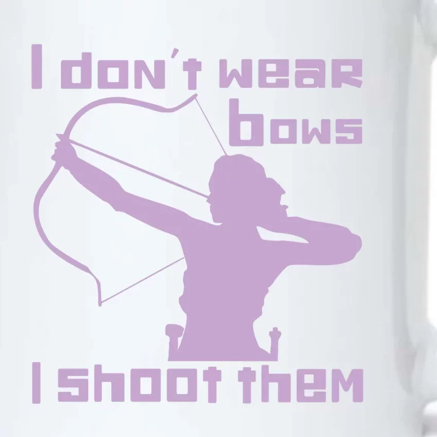 I Dont Wear Bows I Shoot Them Funny Archery Bow Lover Gift Black Color Changing Mug