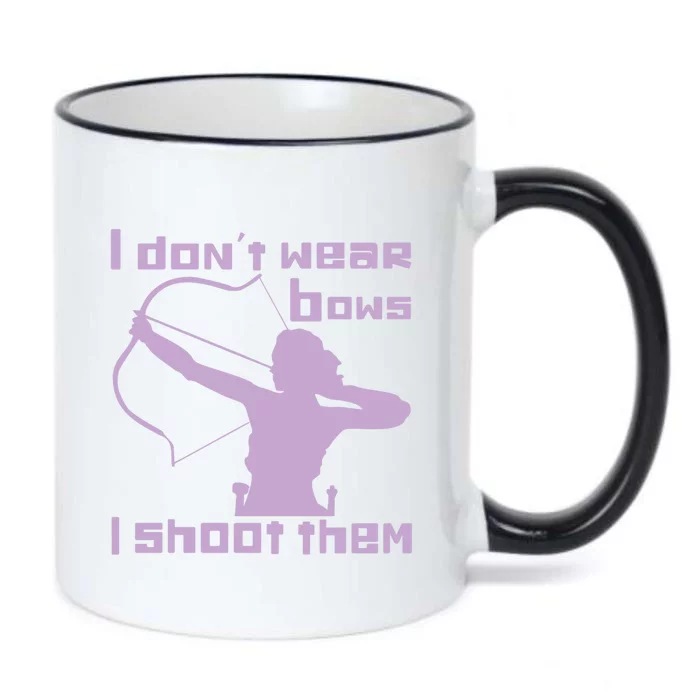 I Dont Wear Bows I Shoot Them Funny Archery Bow Lover Gift Black Color Changing Mug