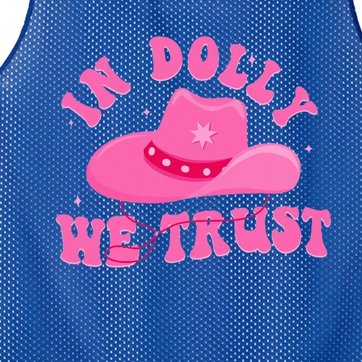 In D.O.L.L.Y We Trust Pink Hat Mesh Reversible Basketball Jersey Tank