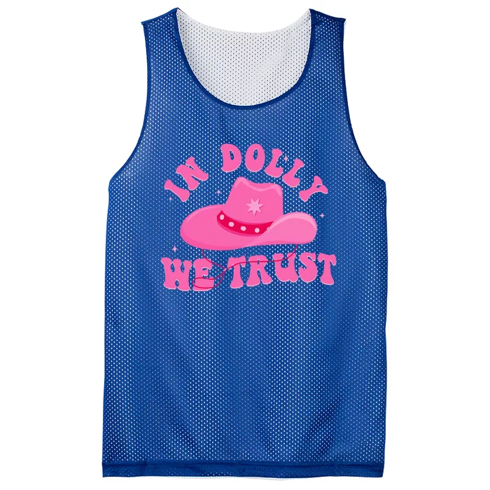 In D.O.L.L.Y We Trust Pink Hat Mesh Reversible Basketball Jersey Tank