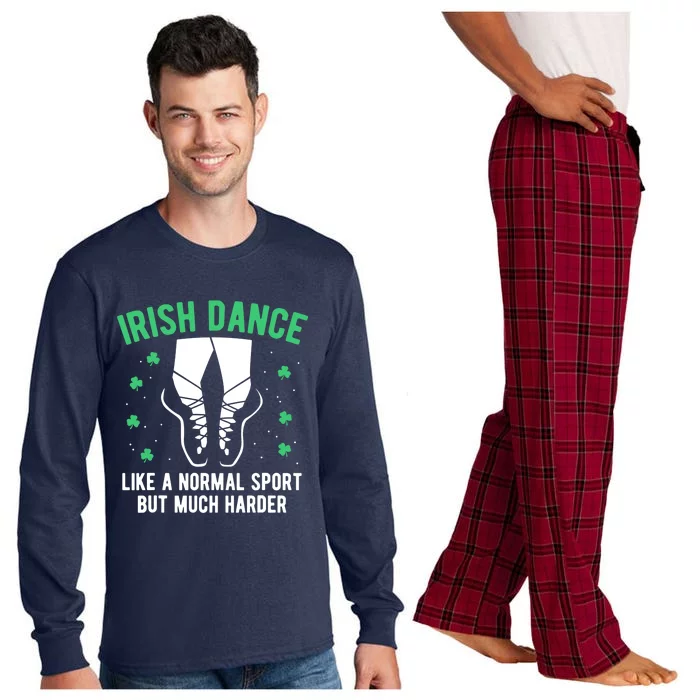 Irish Dance Wo Girl Dancing St Patricks Day Gift Long Sleeve Pajama Set