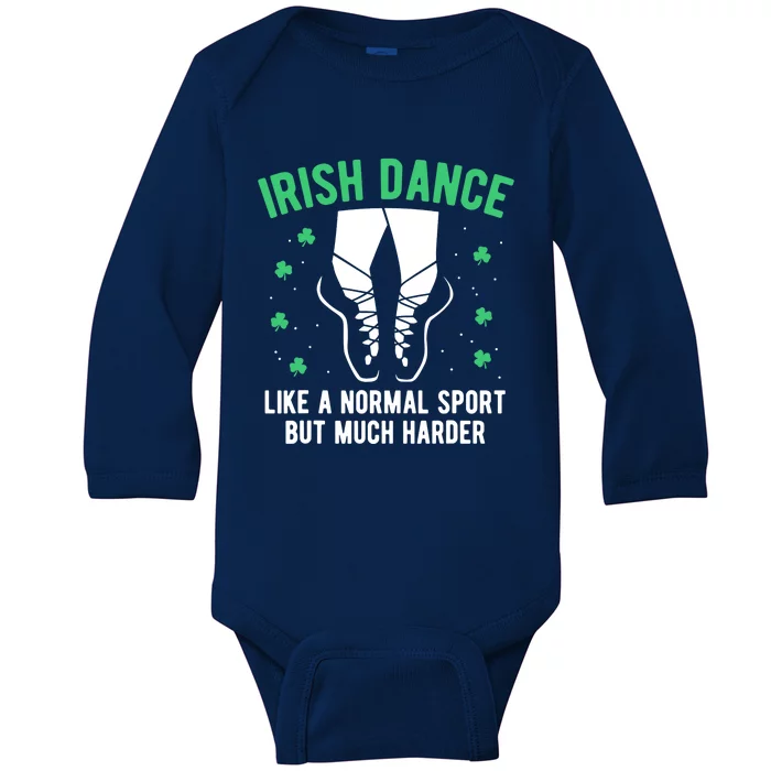 Irish Dance Wo Girl Dancing St Patricks Day Gift Baby Long Sleeve Bodysuit