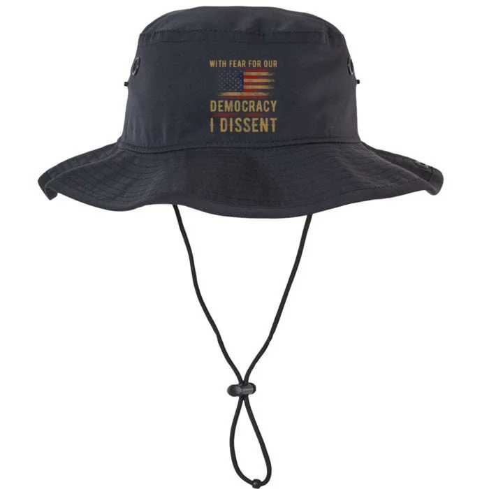 I Dissent With Fear For Our Democracy Statement Legacy Cool Fit Booney Bucket Hat