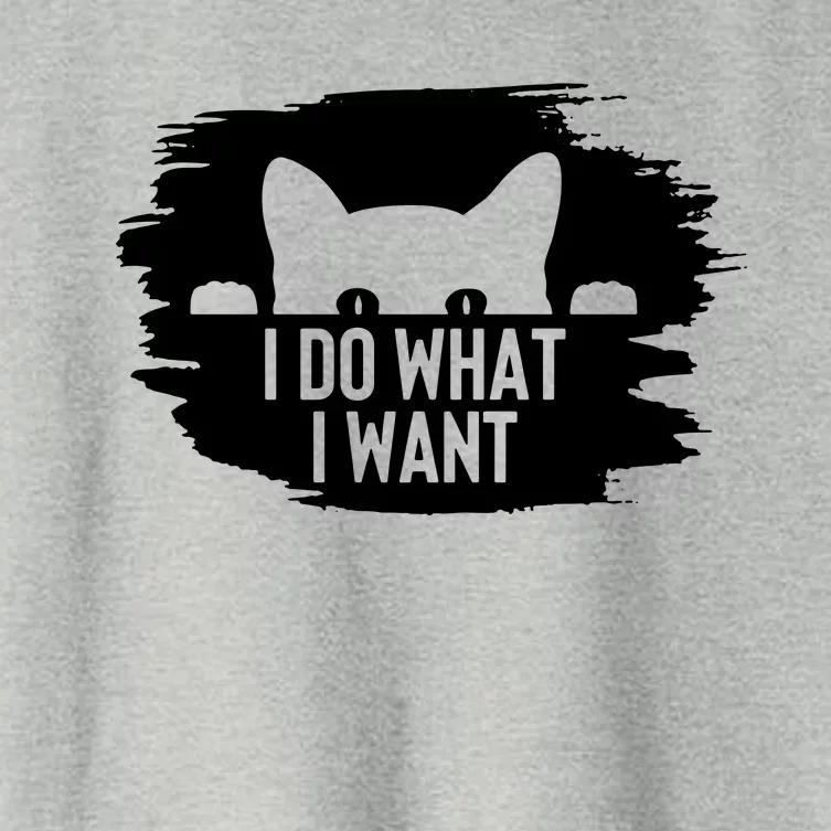 I Do What I Want Women's Crop Top Tee