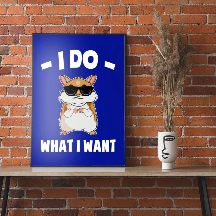 I Do What I Want Meaningful Gift Hammy Funny Hamster Gift Poster