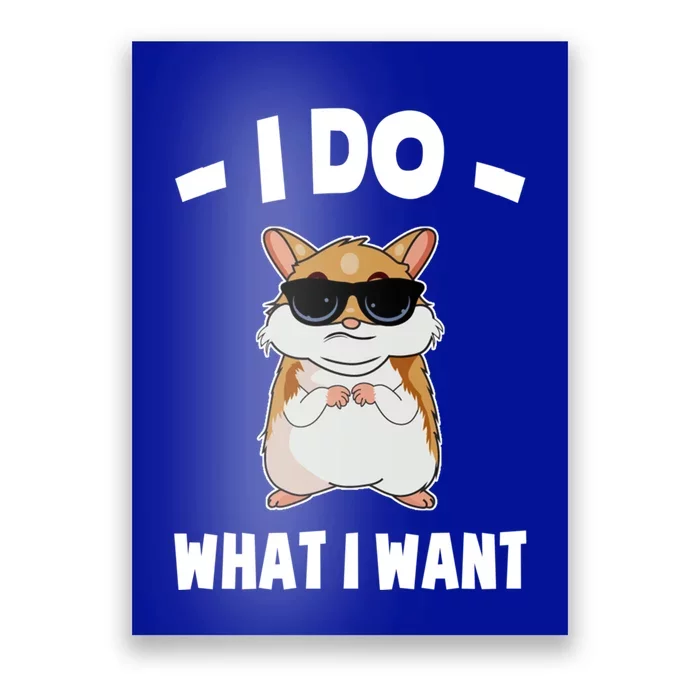 I Do What I Want Meaningful Gift Hammy Funny Hamster Gift Poster