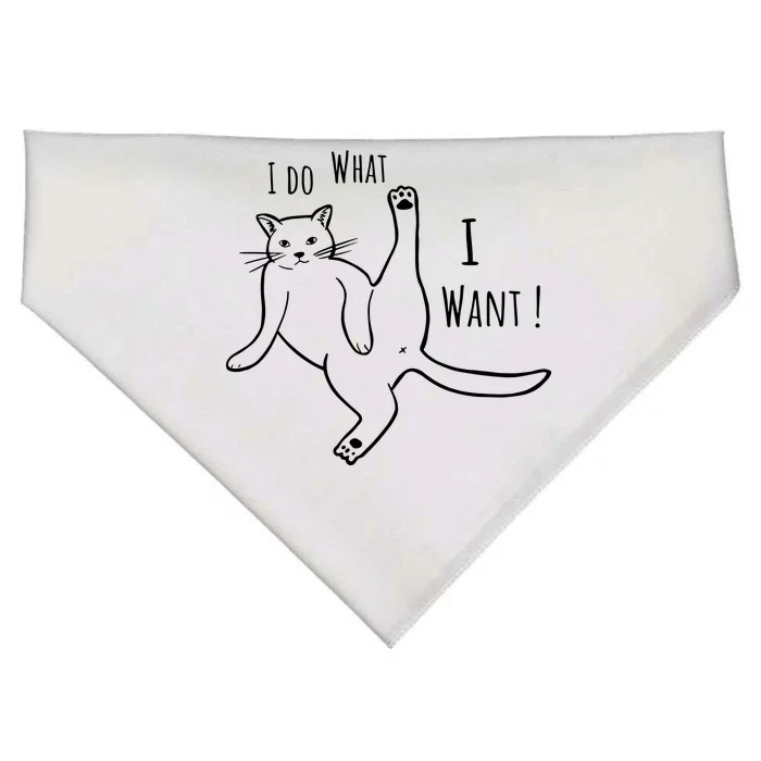 I Do What I Want Cat USA-Made Doggie Bandana