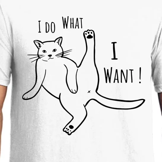 I Do What I Want Cat Pajama Set